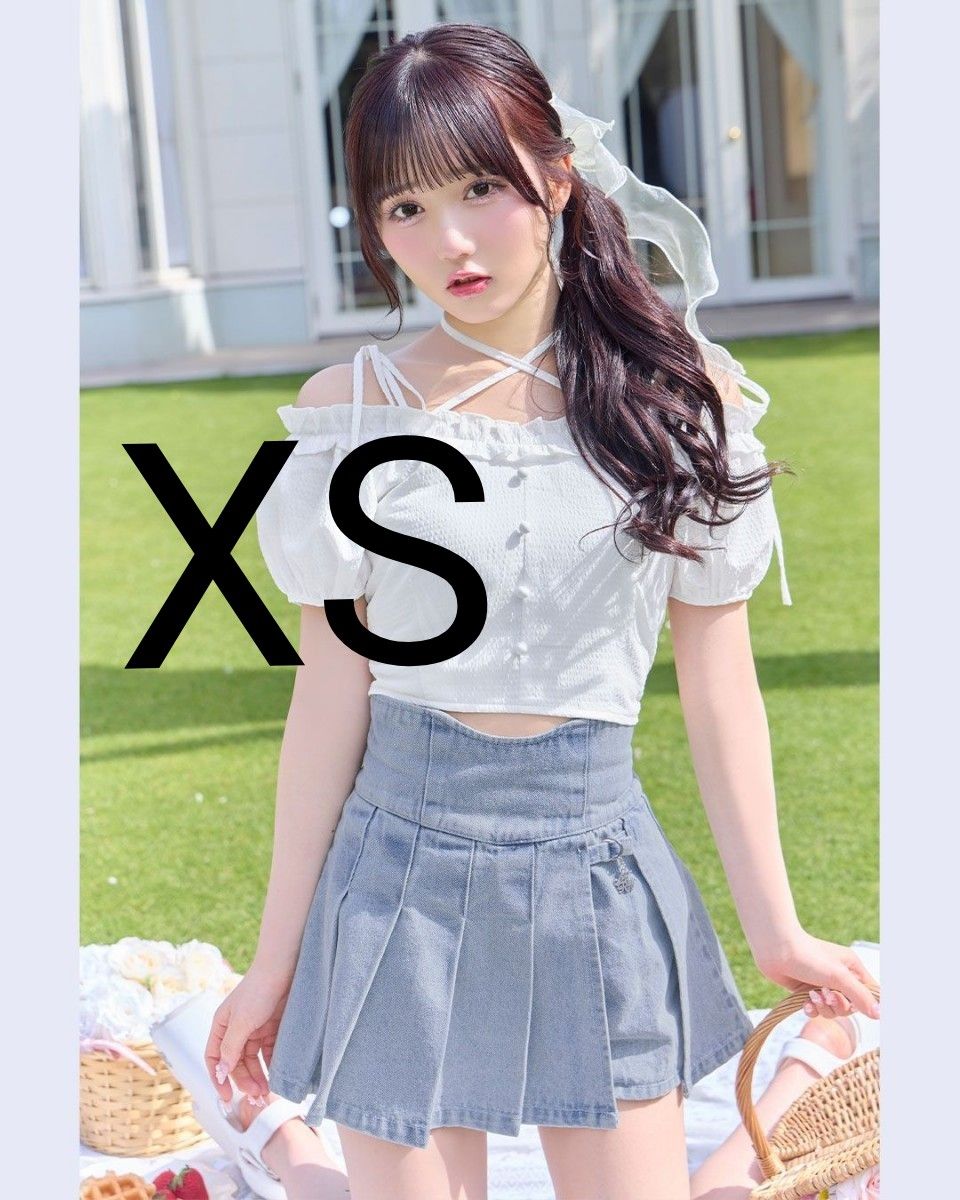 ミシェルマカロン 美脚デニムスカパン ライトブルー XSサイズ｜Yahoo