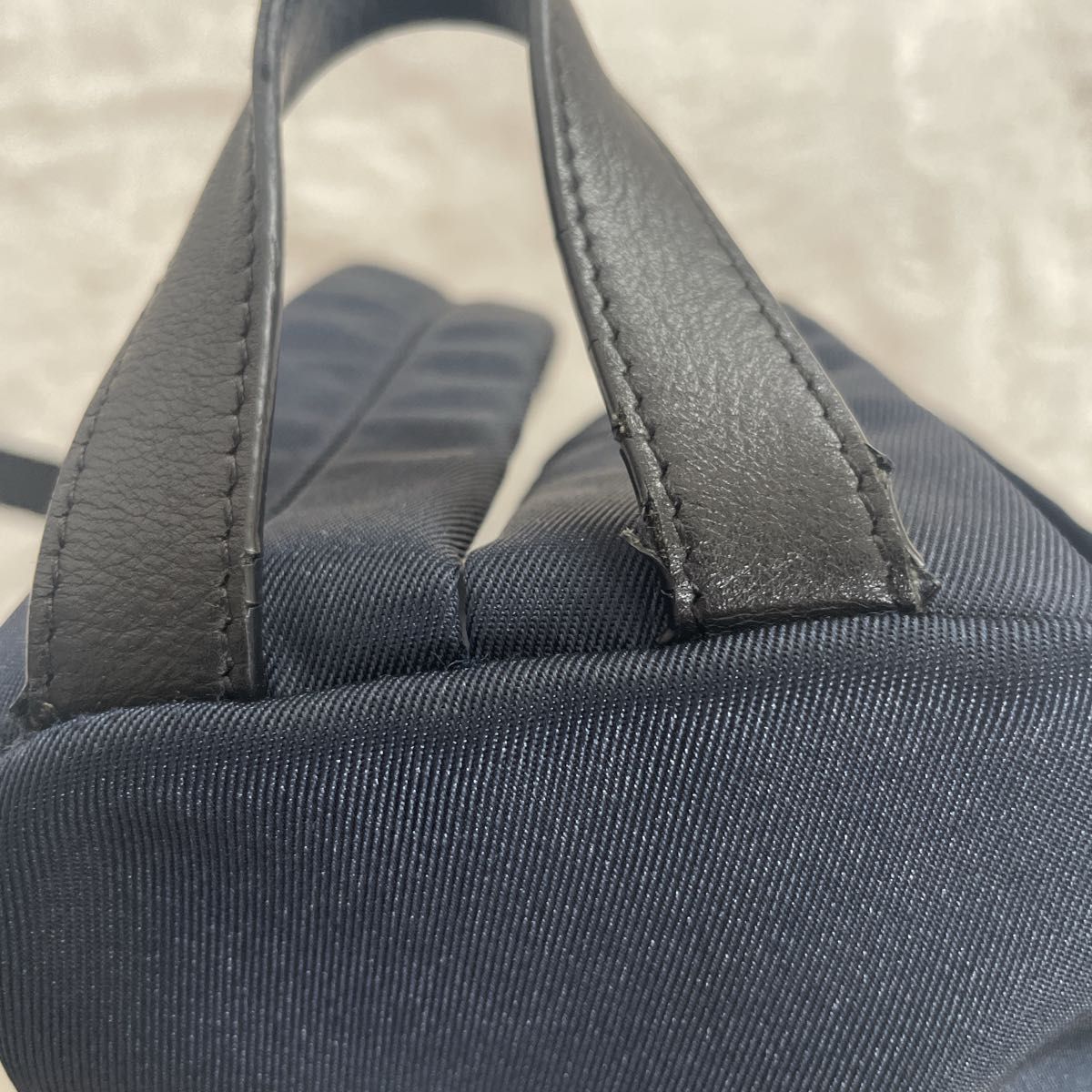 TOCCA リュック リボン ネイビー 紺色 ゴールド金具 マザーズバッグ