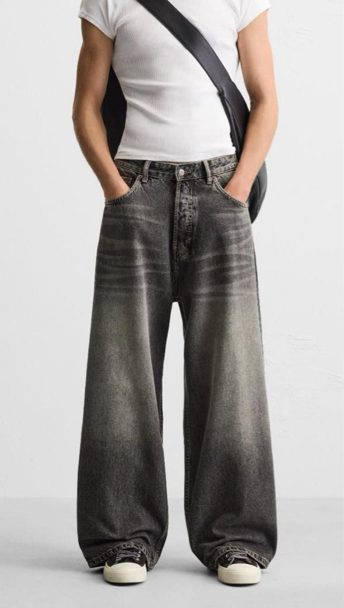 ZARA スーパーバギーフィットジーンズ 新品 タグ付き サイズ 40 デニム