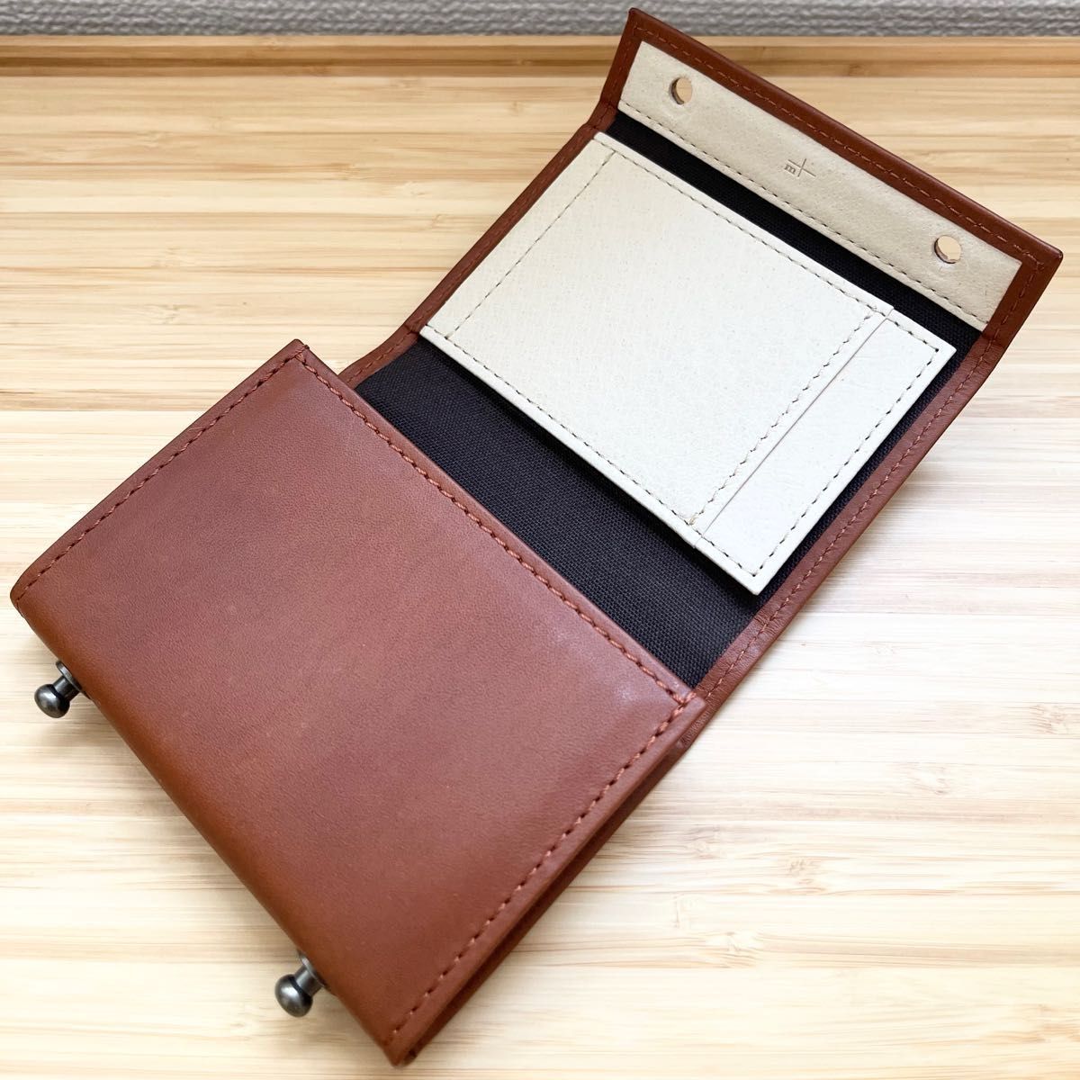新品【エムピウ】コニャック m+ ミッレフォッリエP25 cognac ブラウン