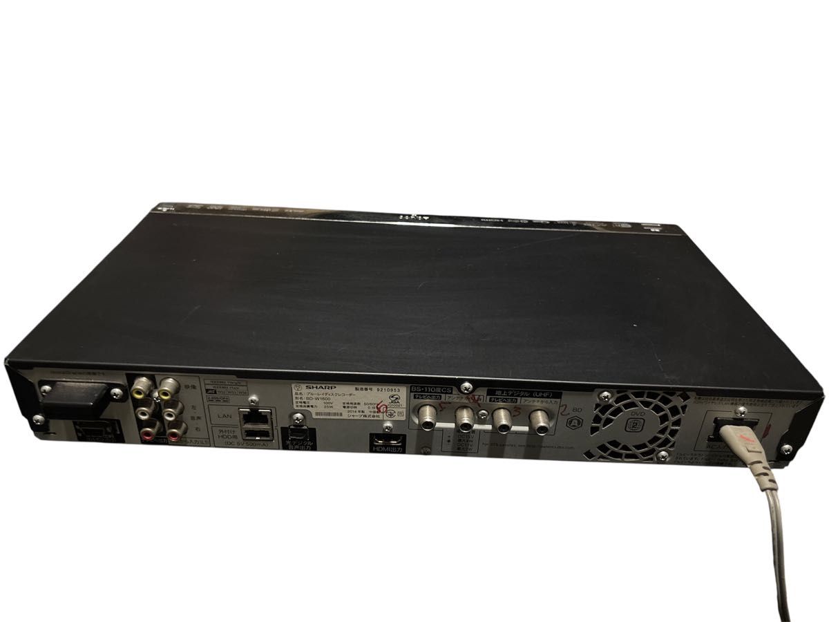 SHARP AQUOS ブルーレイディスクレコーダー BD-W1600｜Yahoo!フリマ