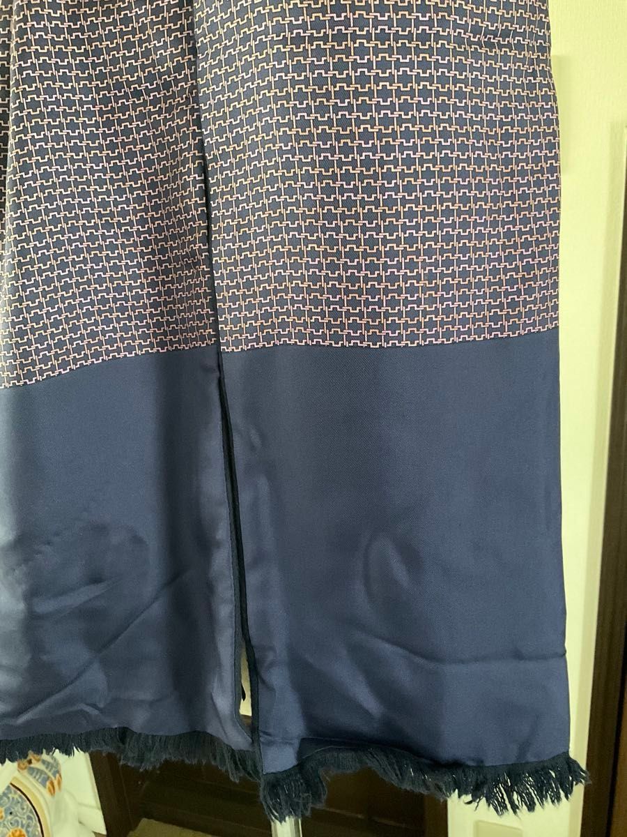 HERMES エルメス マフラー ストール リバーシブル シルク アンゴラ