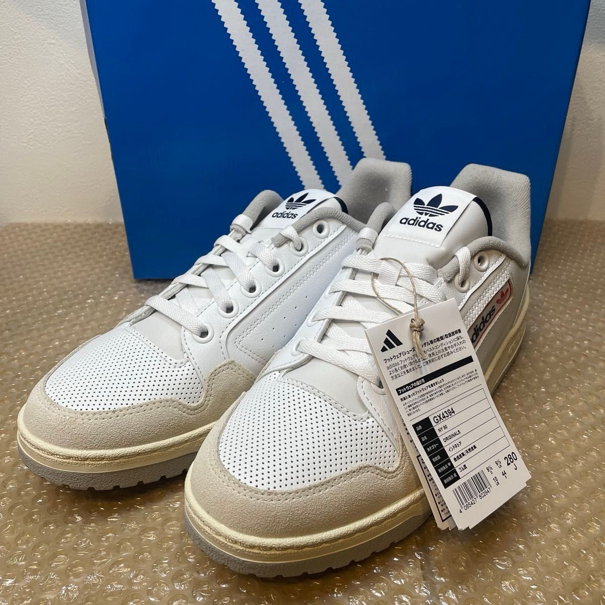 アディダス adidas NY 90 オリジナルス スニーカー 白 ホワイト GX4394