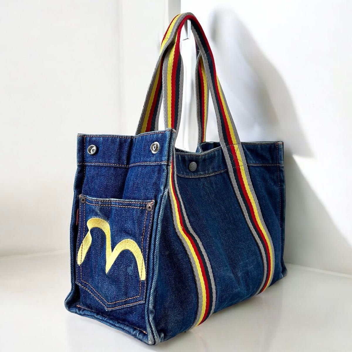 EVISU エヴィス デニム トートバッグ 刺繍 カモメ｜Yahoo!フリマ（旧