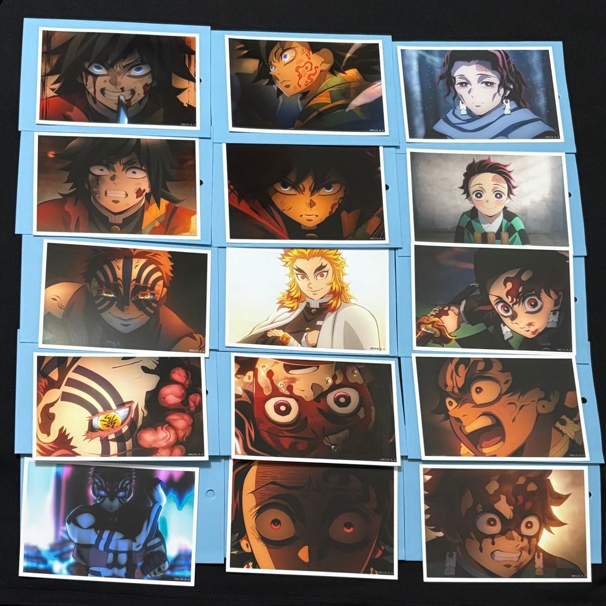 鬼滅の刃 場面写ブロマイドくじ 全15種セット その壱 無限城編 第一章