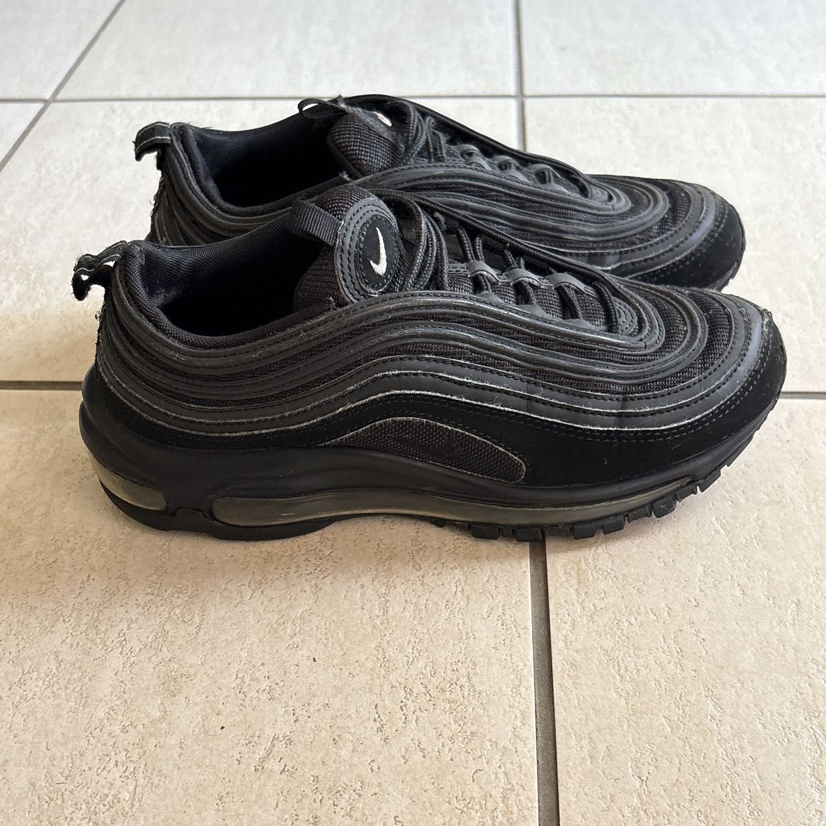 24 5cm】NIKE ナイキエアマックス97 黒 スニーカー シューズ 靴 AIR