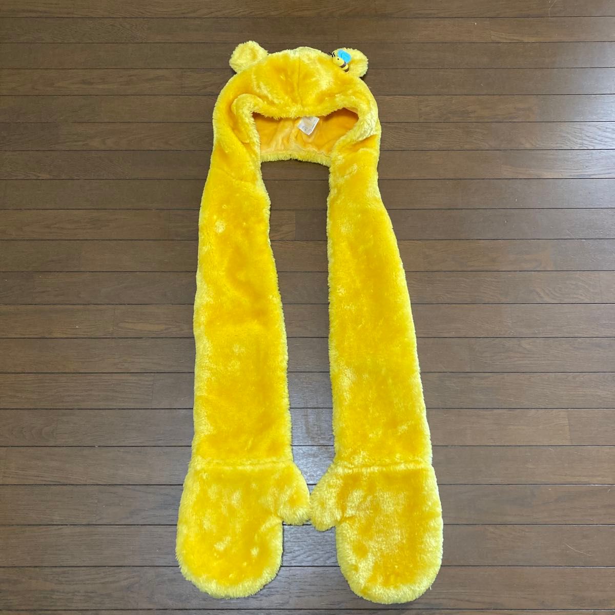 くまのプーさん ディズニー マフラーキャップ 耳付きフードマフラー