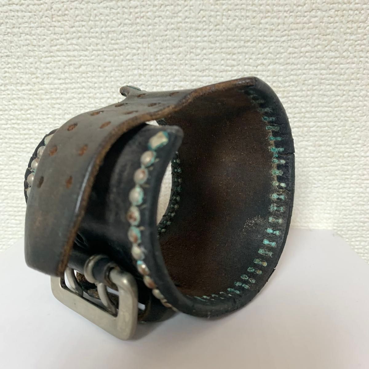 ウルフズヘッド 70mm スタッズブレス WOLF'S HEAD ブラック