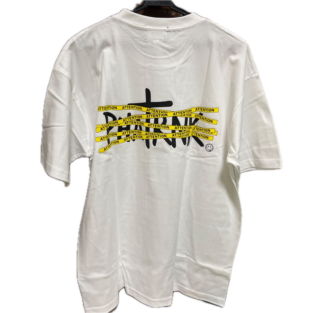 新品未使用 PHATRNK Tシャツ 白色 X L ATTENTION LOGO ファットランク