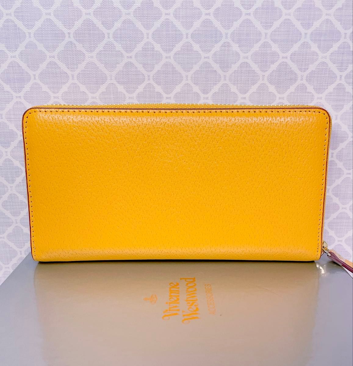 金運 幸運ショッパー付】新品 Vivienne Westwood 長財布 イエロー ユニ