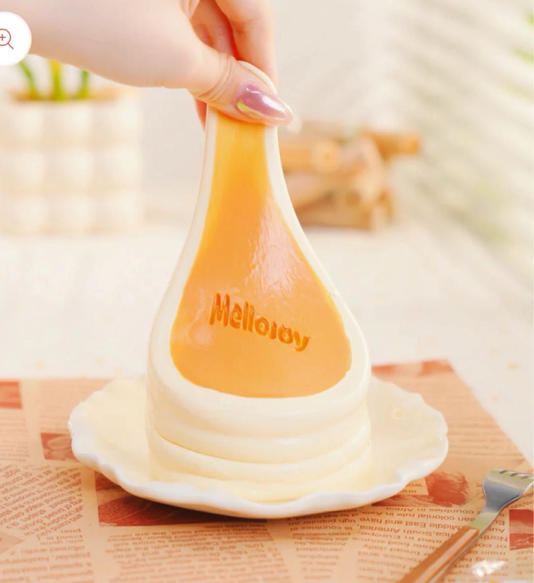 Mellojoy スクイーズ 贅沢スフレ プレーン 新品未開封 パウダー 袋付き