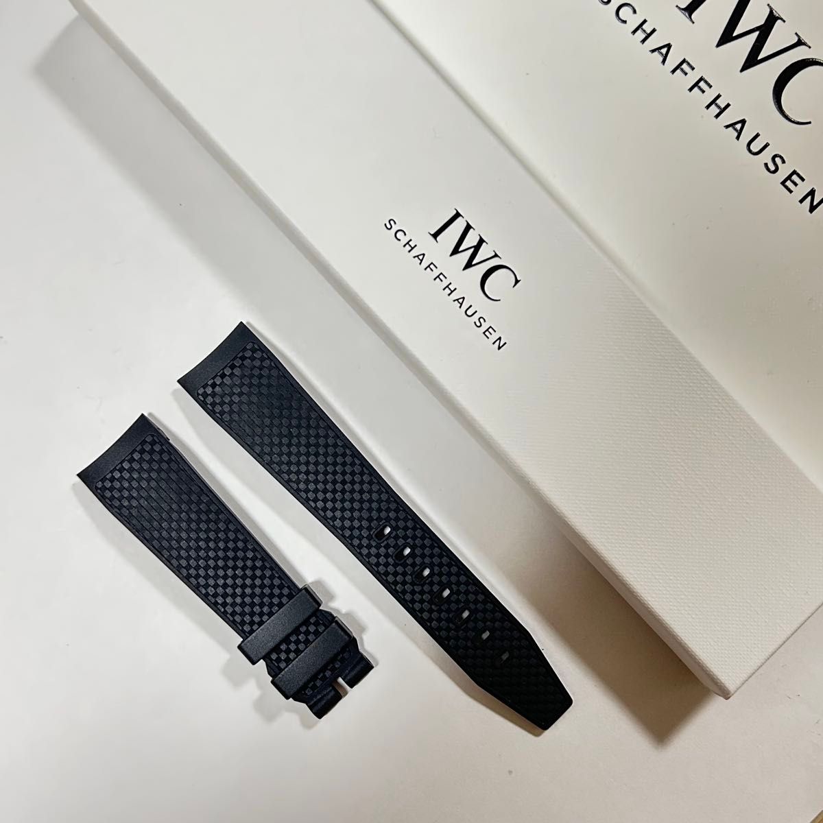 定価5万円 最安値 純正】IWCアクアタイマーラバーベルトブラック22mm