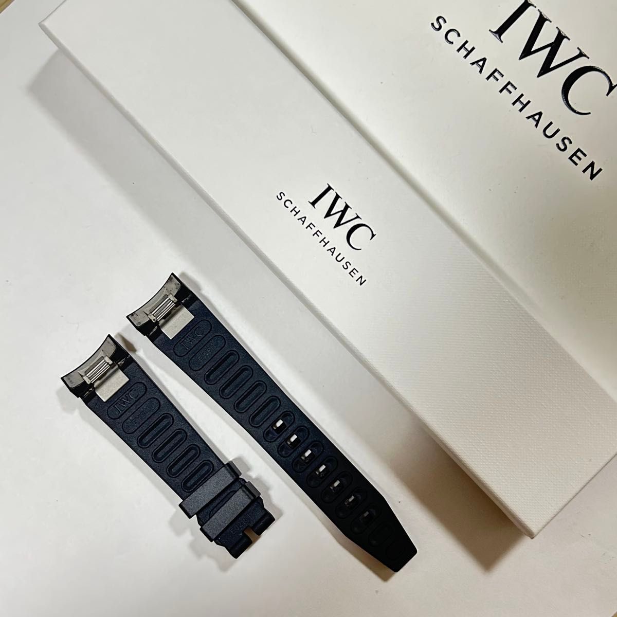 定価5万円 最安値 純正】IWCアクアタイマーラバーベルトブラック22mm