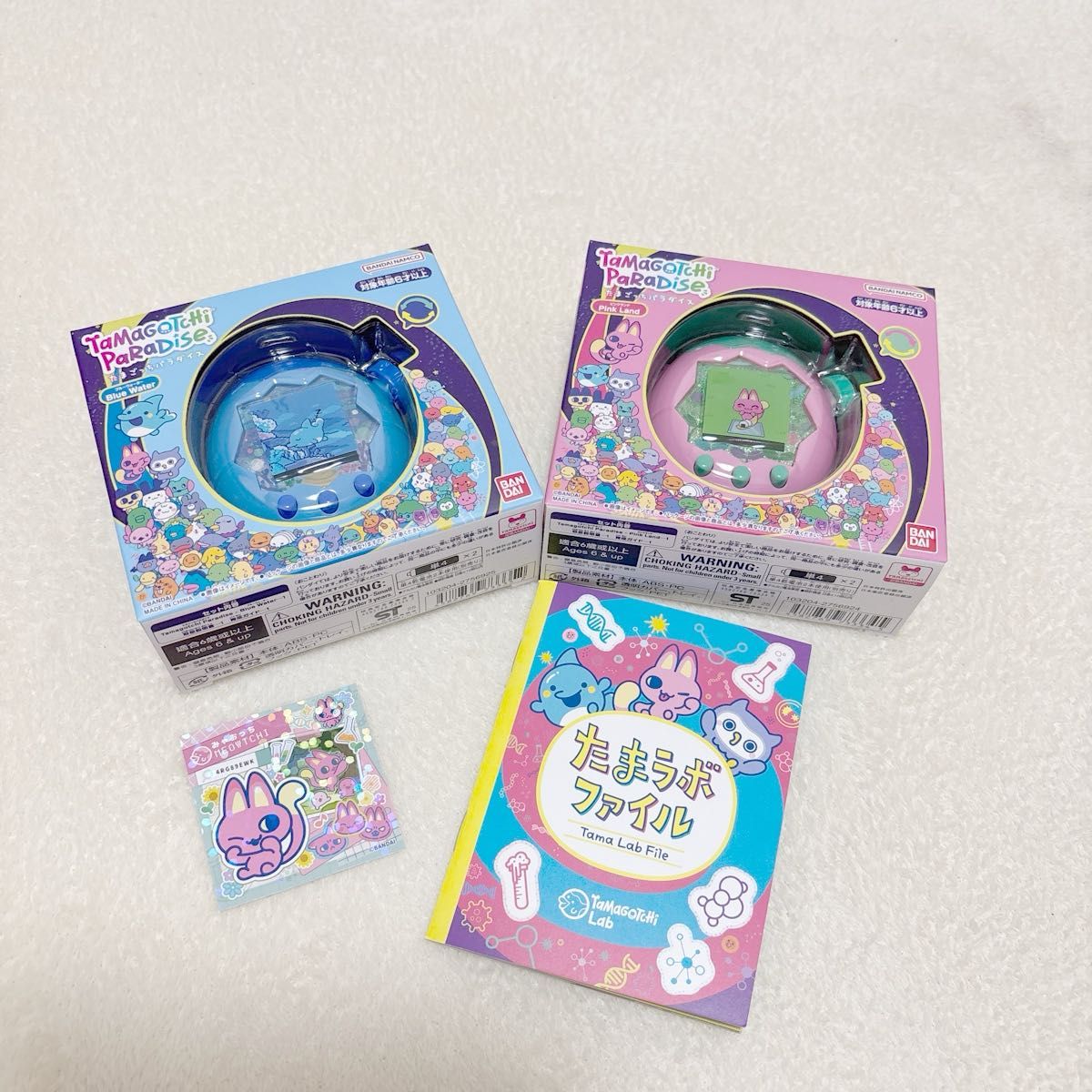 Tamagotchi Paradise ピンクと青のセット Tamagotchi Paradise ピンク