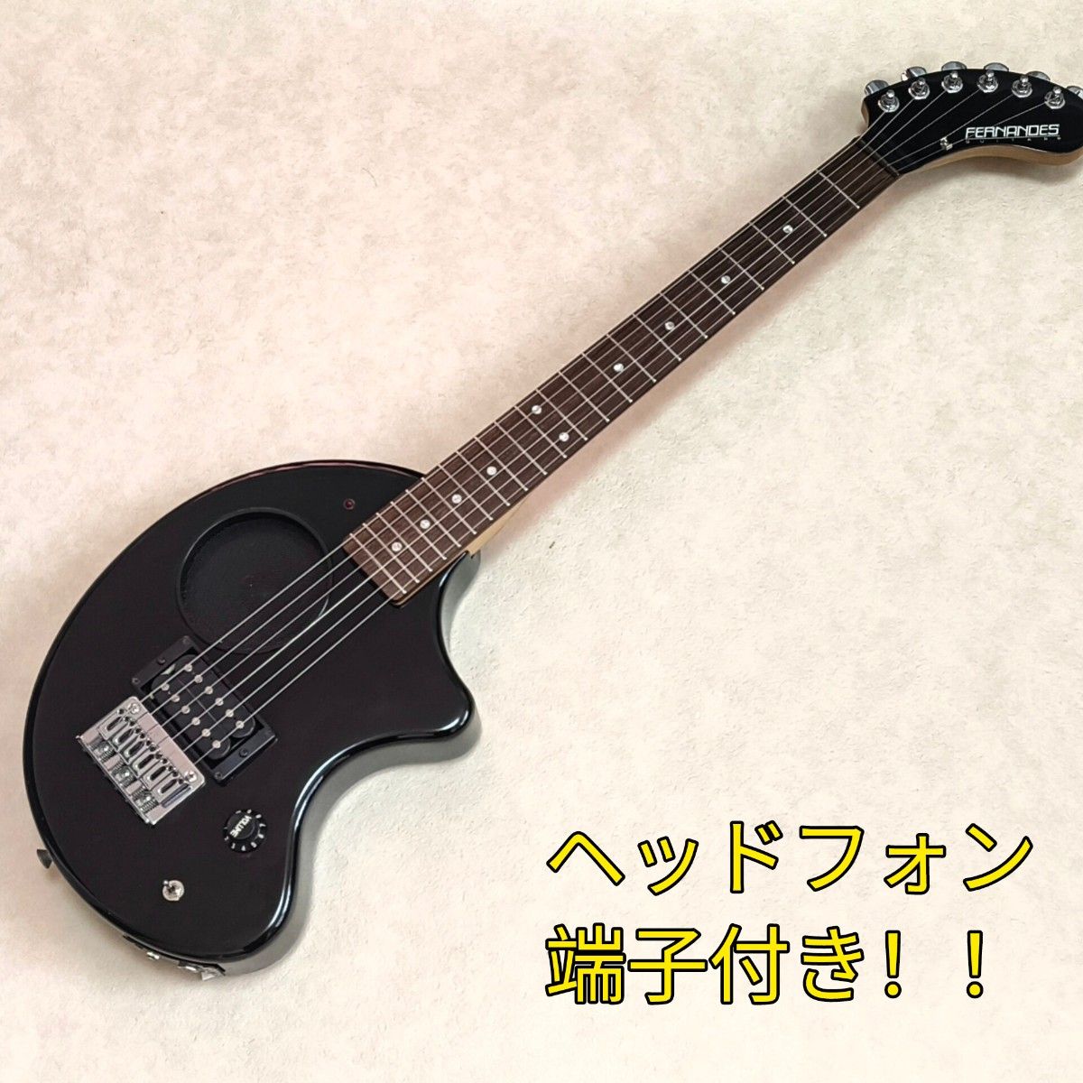 美品】ZO-3 ブラック アンプ内蔵ミニギター 専用ケース付 ぞーさん