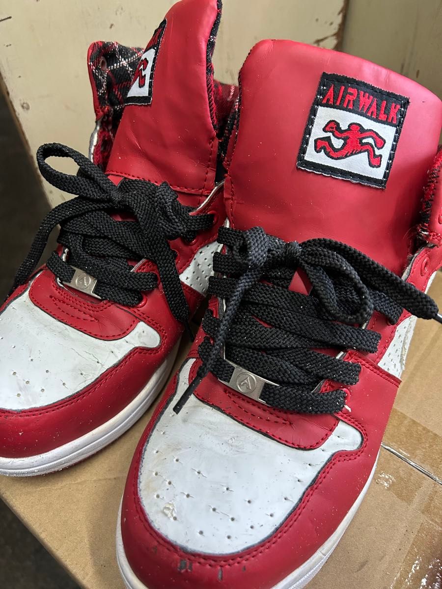 安全靴 セーフティスニーカー AIR WALK 27 cm 赤 白 黒 スニーカー