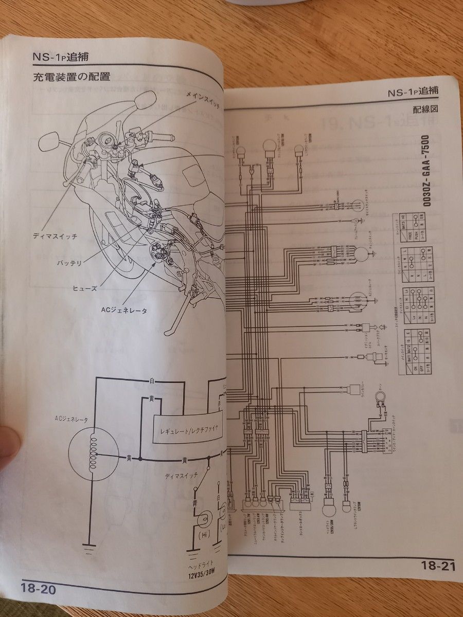 HONDA NS-1 サービスマニュアル m p s 整備書 配線図付｜Yahoo!フリマ