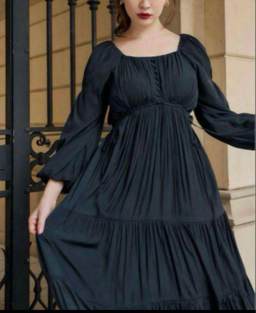 新品タグ付herlipto Side Bow Satin Long Dress｜Yahoo!フリマ（旧