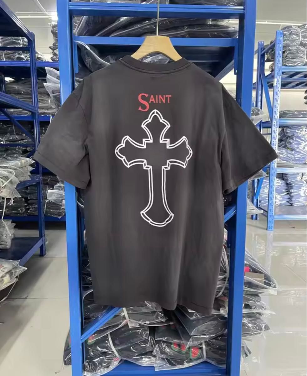 SAINT Mxxxxxx セントマイケル 2PAC クロス プリント Tシャツみ｜Yahoo