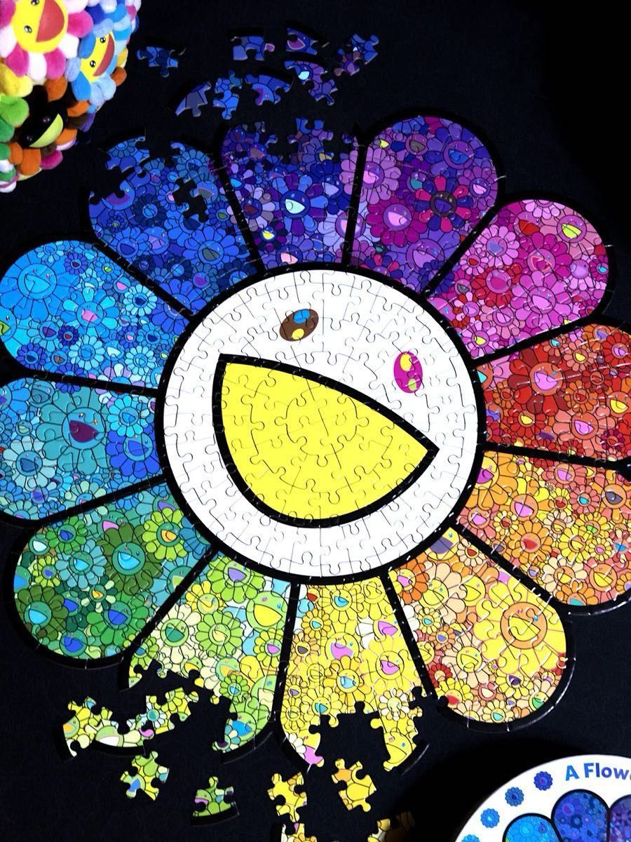 新作】村上隆 A Flower Forest Jigsaw Puzzle フラワー型