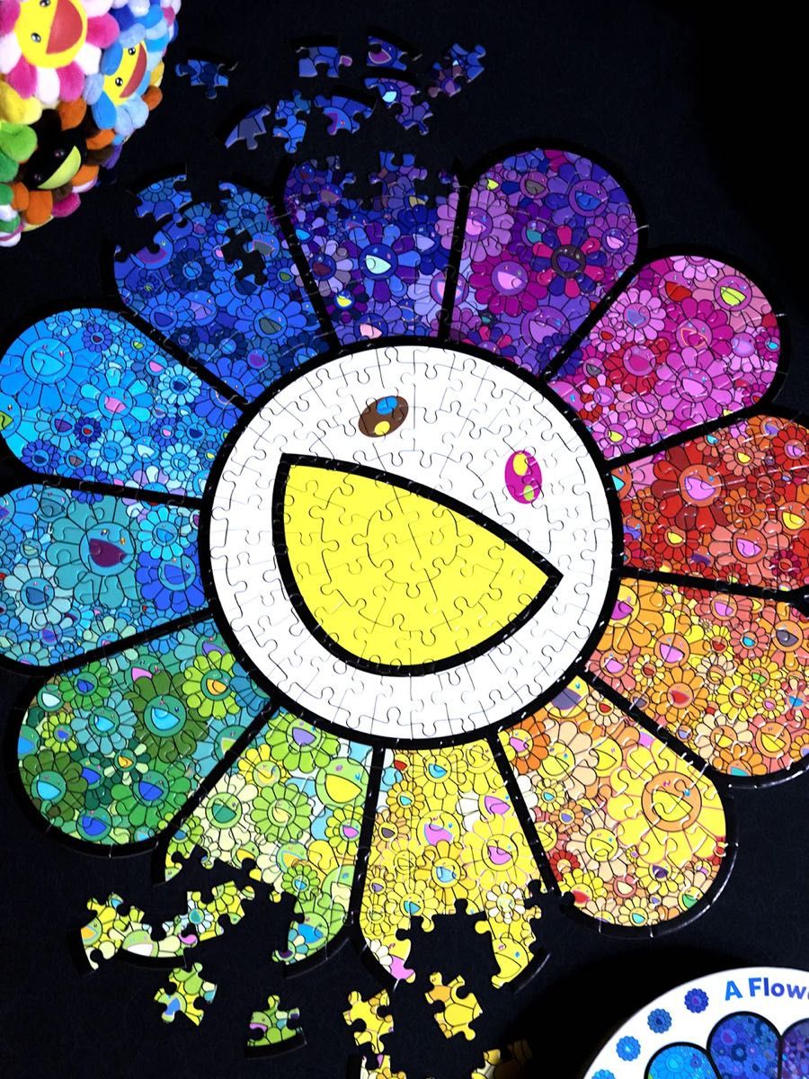 新作】村上隆 A Flower Forest Jigsaw Puzzle フラワー型