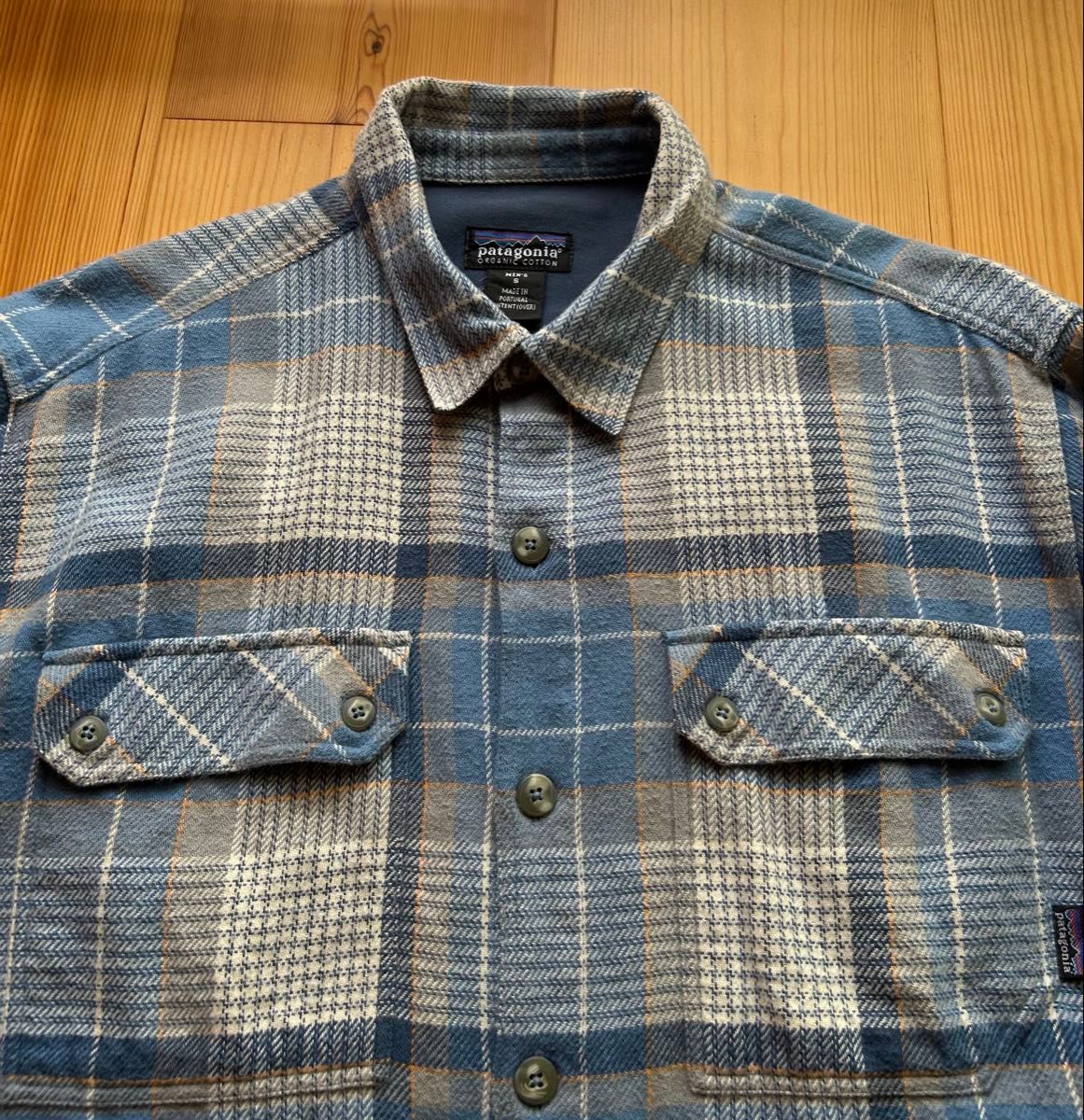 Patagonia パタゴニア ヘビーフランネルシャツ 長袖ネルシャツ ブルー