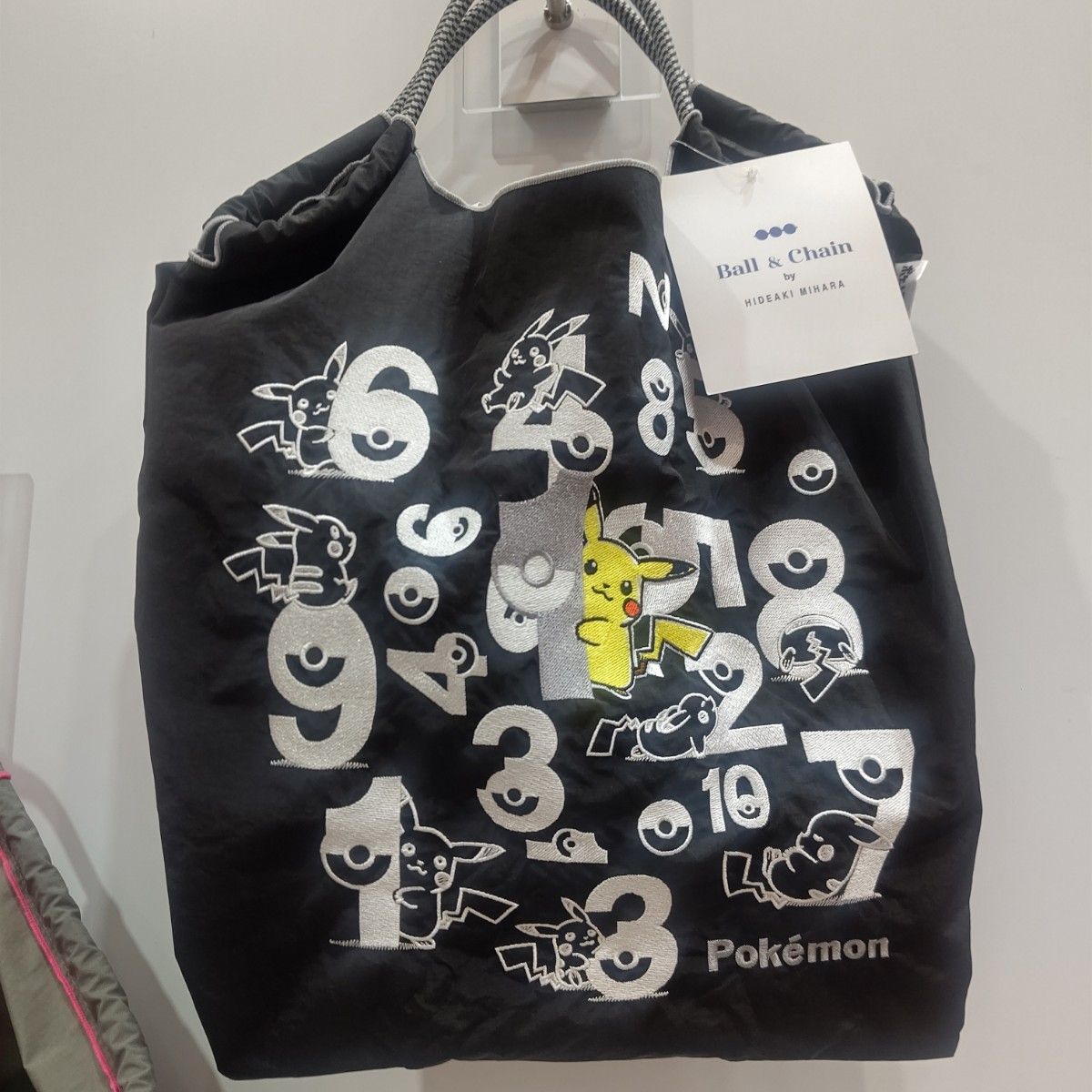 Ball & Chain ポケモン ピカチュウM エコバッグ ブラック 未開封 新品