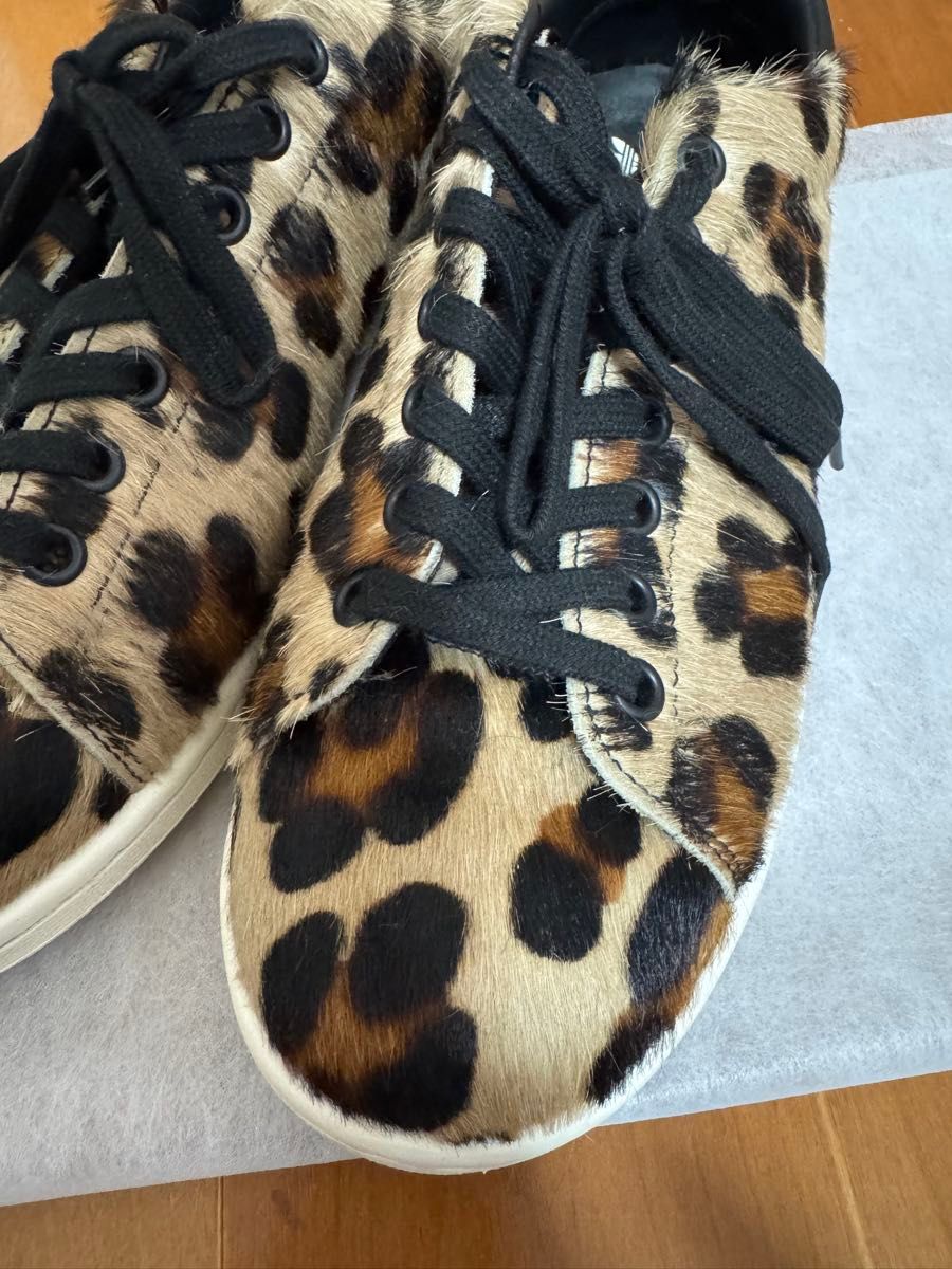 adidas アディダス スタンスミスレオパード ヒョウ柄 24 5cm ハラコ