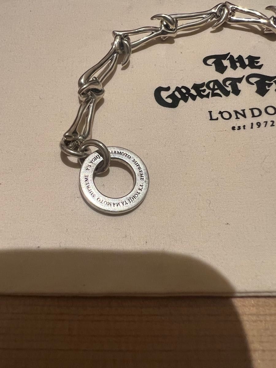 国内店舗 Supreme x Y's by Yohji Yamamoto Silver Bracelet 