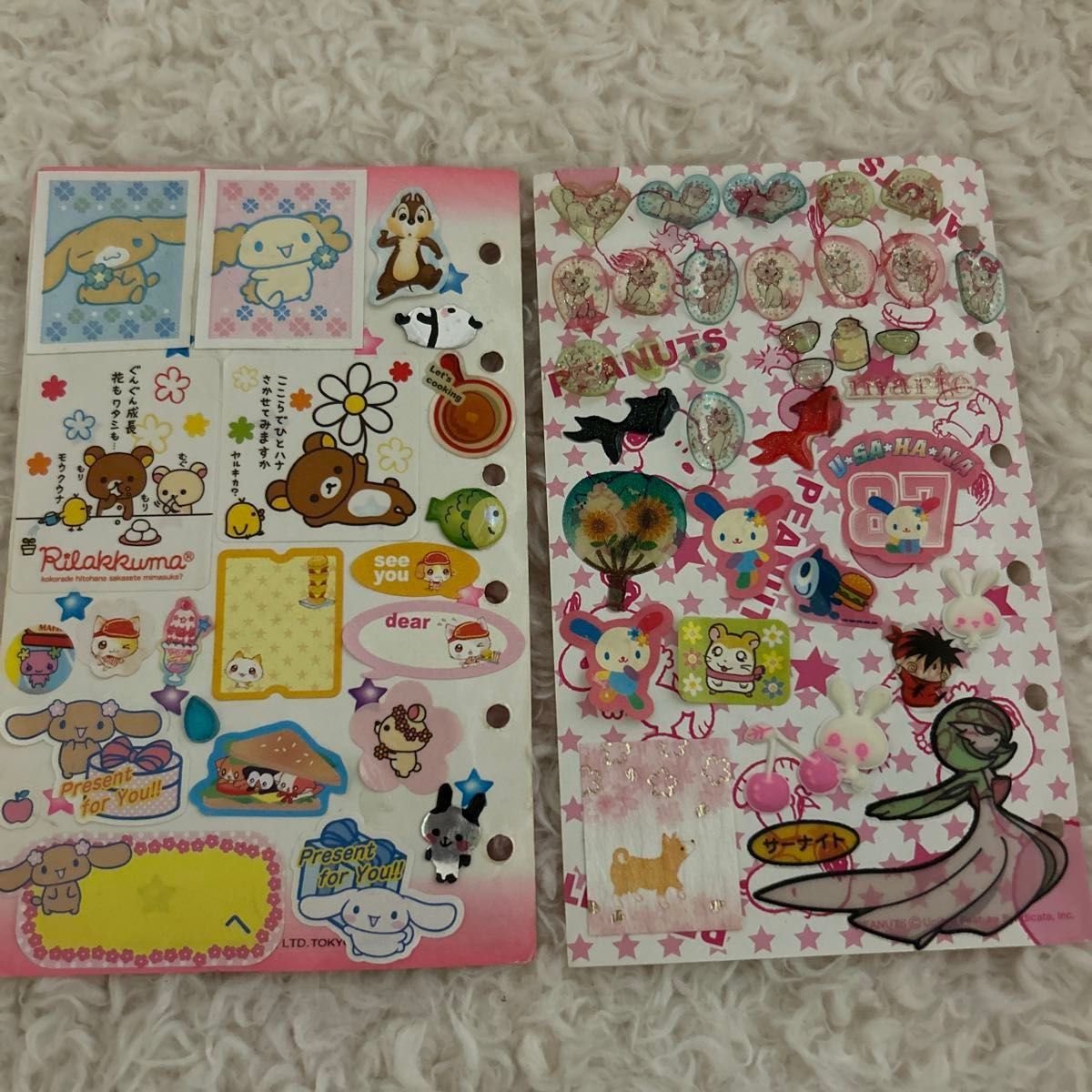 希少 レア My Pocket Monchi デニム手帳 シール帳 CUTE ピンク 平成