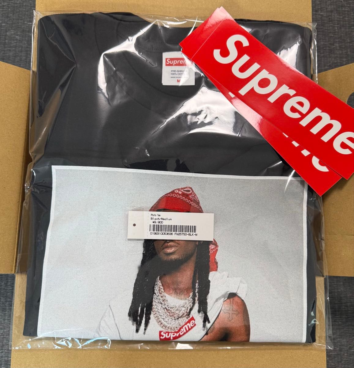 M】Supreme Playboi Carti Tee Black Medium シュプリーム Tシャツ