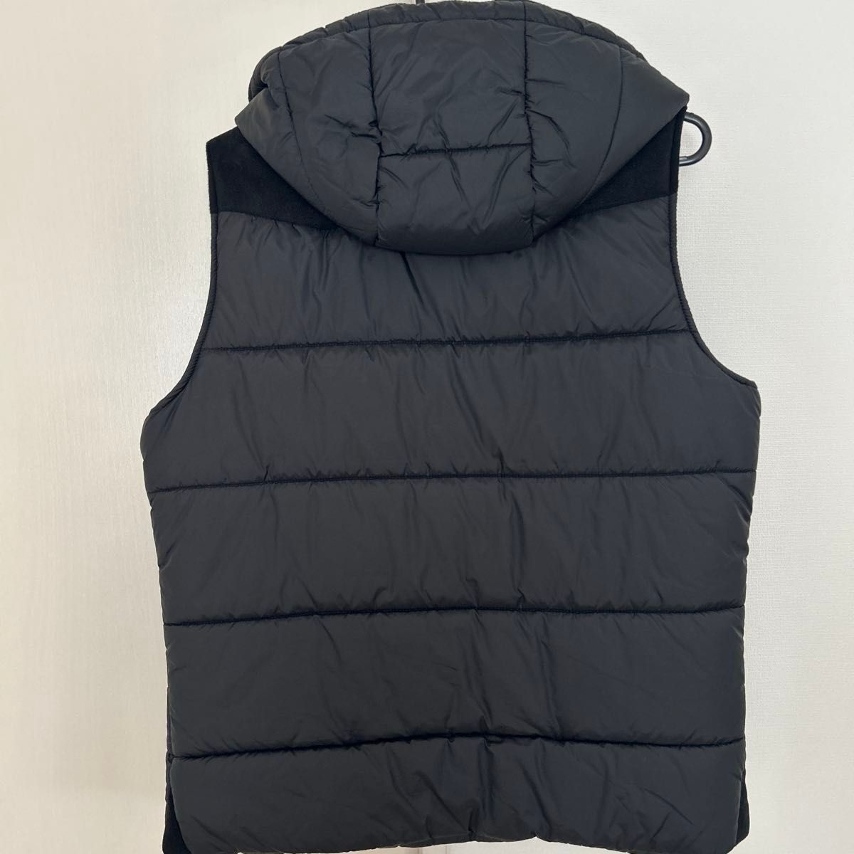 ZARA ダウンベスト フードベルト ブラック メンズL 中綿｜Yahoo!フリマ