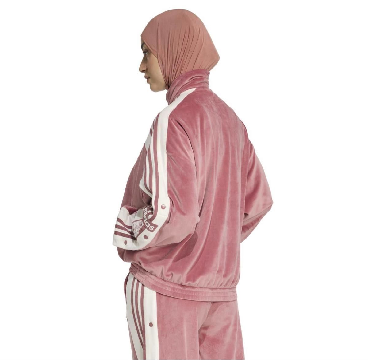 adidas W ADIBREAK VELOUR TT アウター ABC-MART限定 PRELOVEDCRIMSO