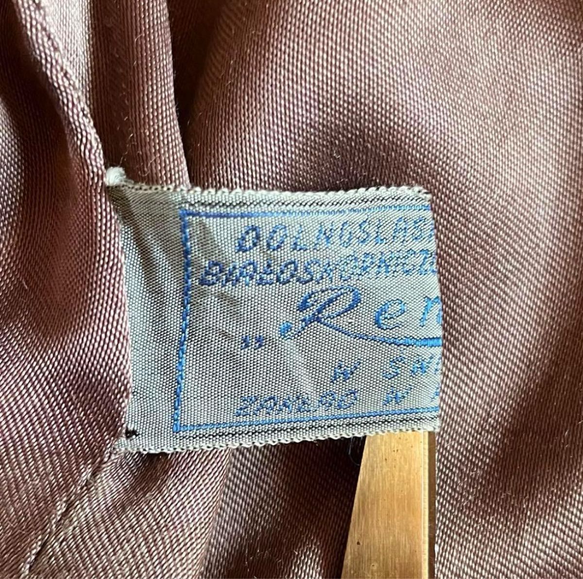 60s vintage】ジップアップレザージャケット レザーブルゾン 本革 デカ