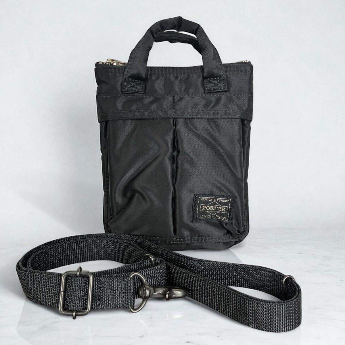 現行】PORTER / HOWL HELMETBAG MINI / ブラック ポーター ハウル ミニ