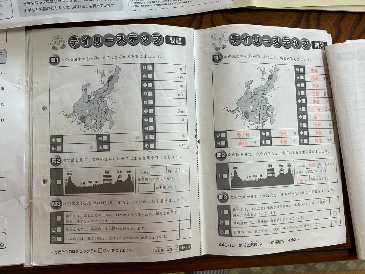 SAPIX 4年 社会 デイリー&春期＆夏期＆冬期フルセット 1年分 2015年