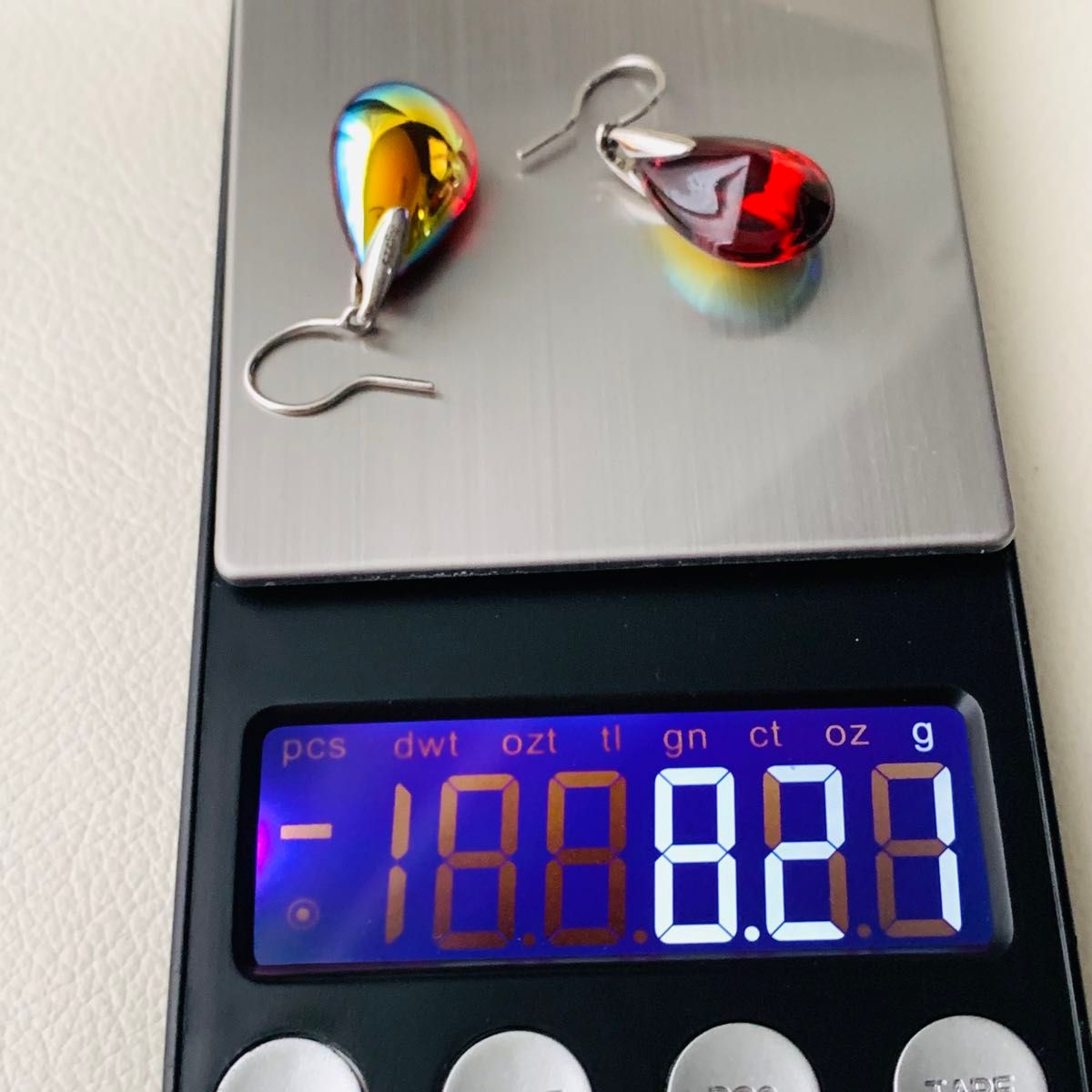 極美品 バカラ プシデリック silver 925 Baccarat レッド RED ティア