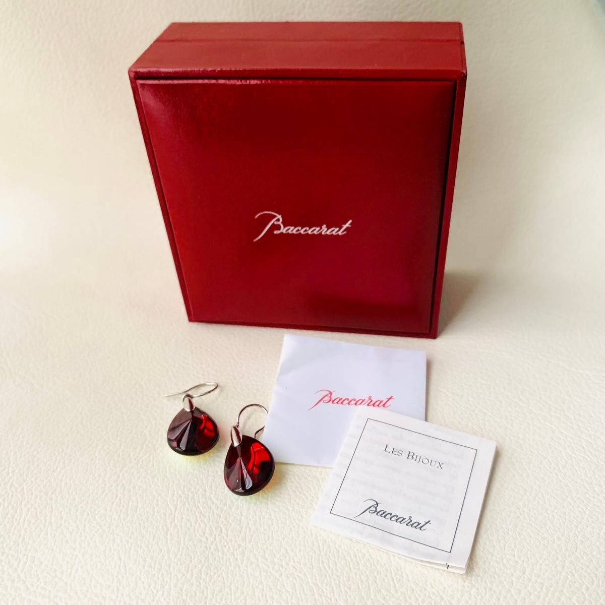 極美品 バカラ プシデリック silver 925 Baccarat レッド RED ティア