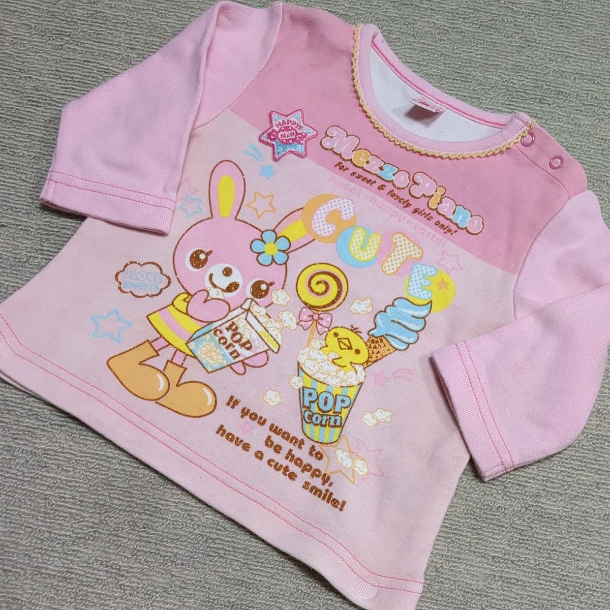 メゾピアノ 長袖Tシャツ 90cm みみぽぽちゃん MezzoPiano｜Yahoo
