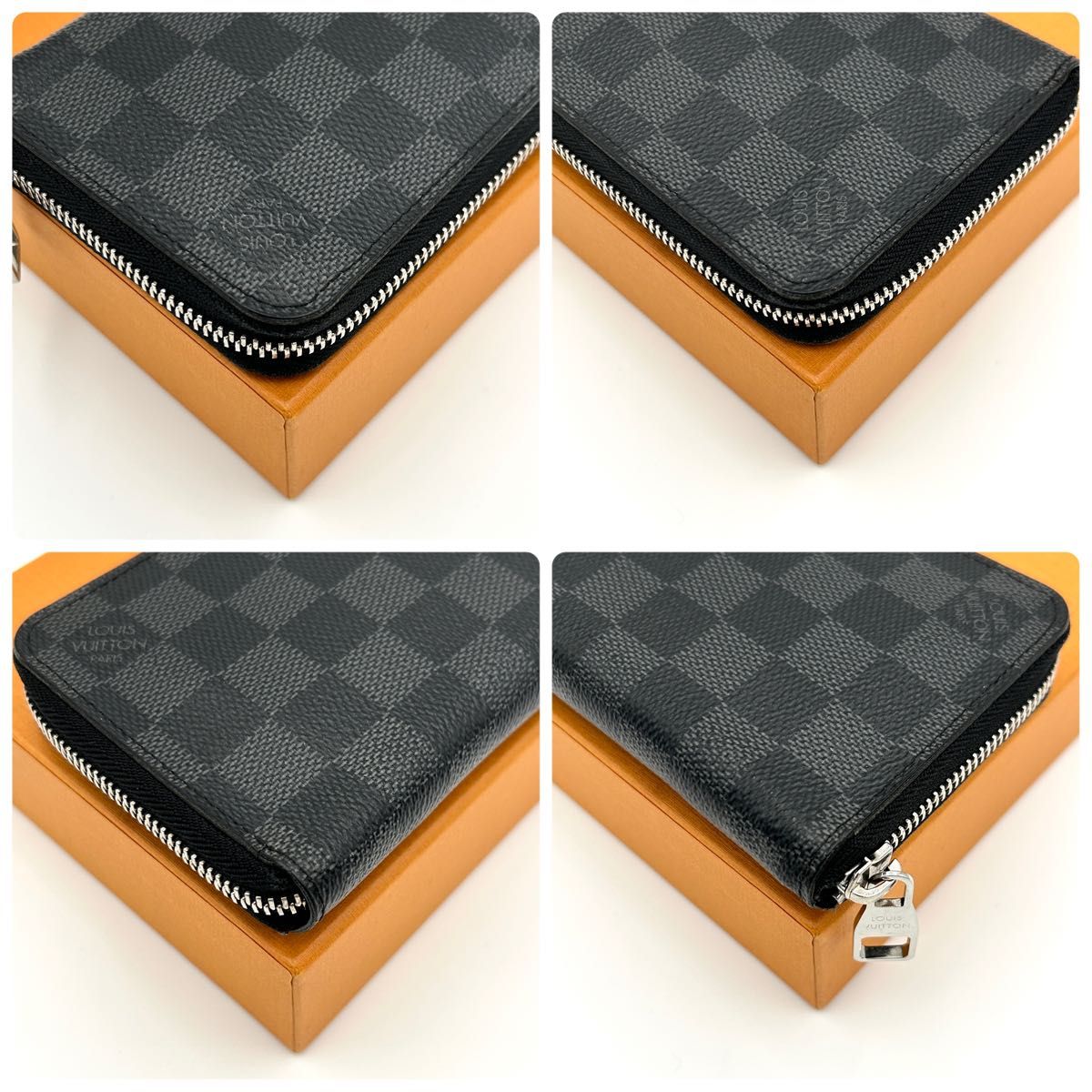 新型】LOUIS VUITTON ルイヴィトン ダミエ グラフィット ジッピー
