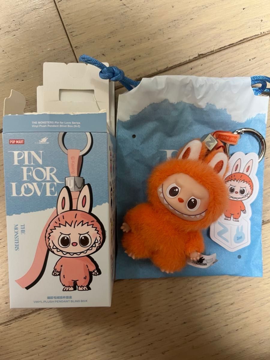 Z イニシャル LABUBU PIN FOR LOVE N-Z ぬいぐるみペンダント ラブブ