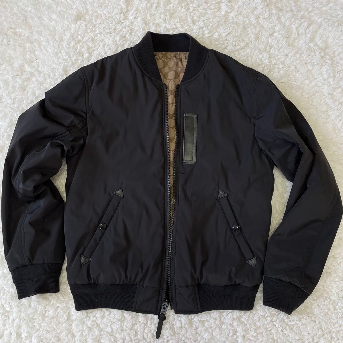 COACHコーチ 美品 メンズ MA-1 リバーシブル ジャケット サイズM
