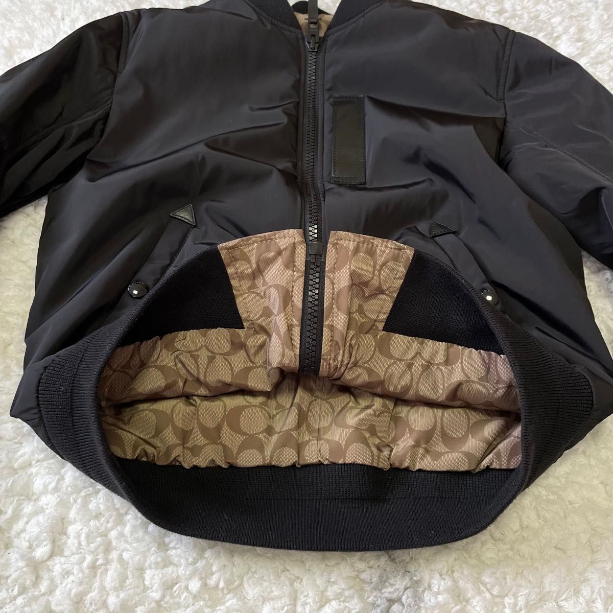 COACHコーチ 美品 メンズ MA-1 リバーシブル ジャケット サイズM