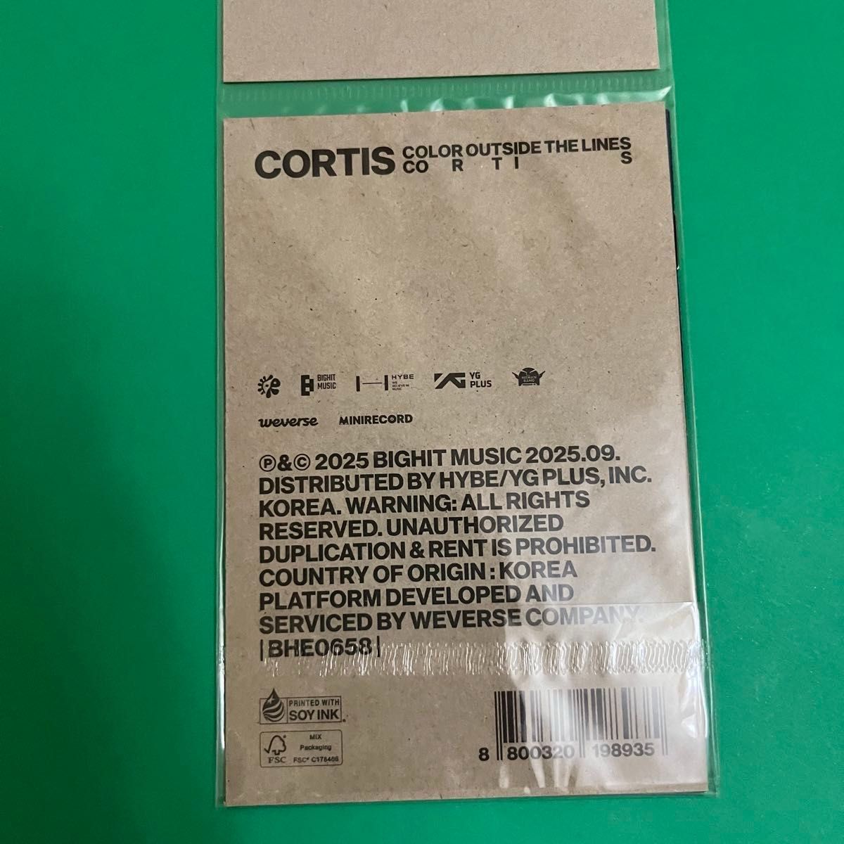 CORTIS COLOR OUTSIDE THE LINES CD アルバム K-POP 新品未開封
