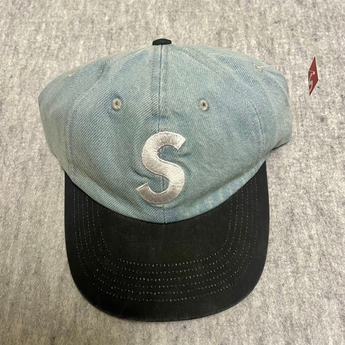 Supreme Pigment Coated 2-Tone S Logo 6-Panel Denimシュプリーム S