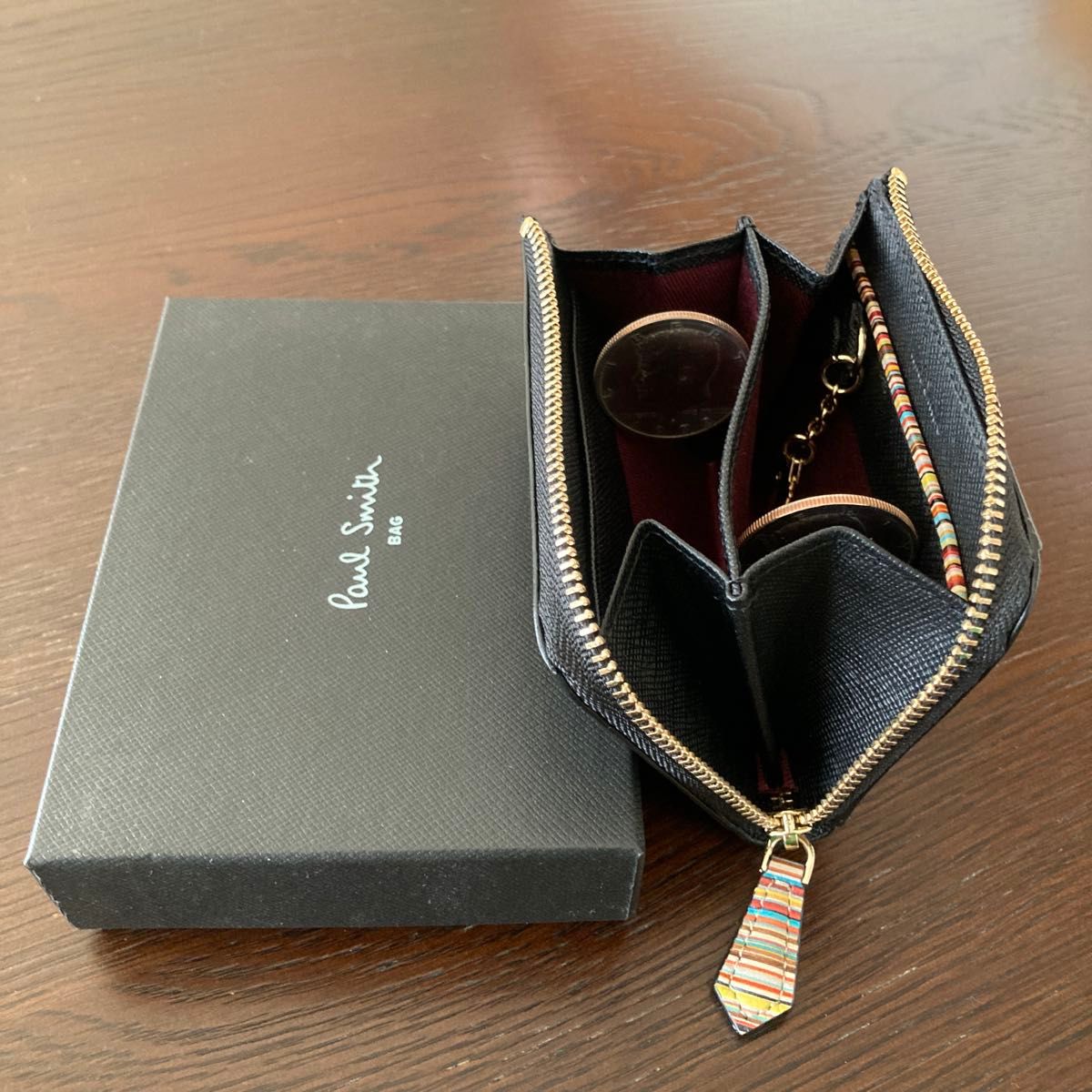 PAUL SMITH(ポールスミス )ジップストローグレイン2パスケース