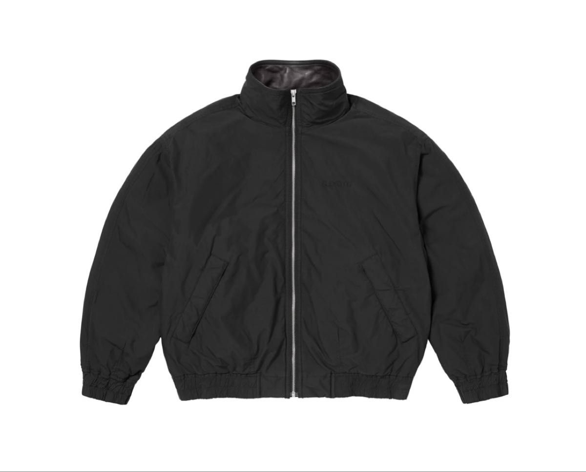 25ss supreme Leather Collar Utility Jacket L 黒 シュプリーム