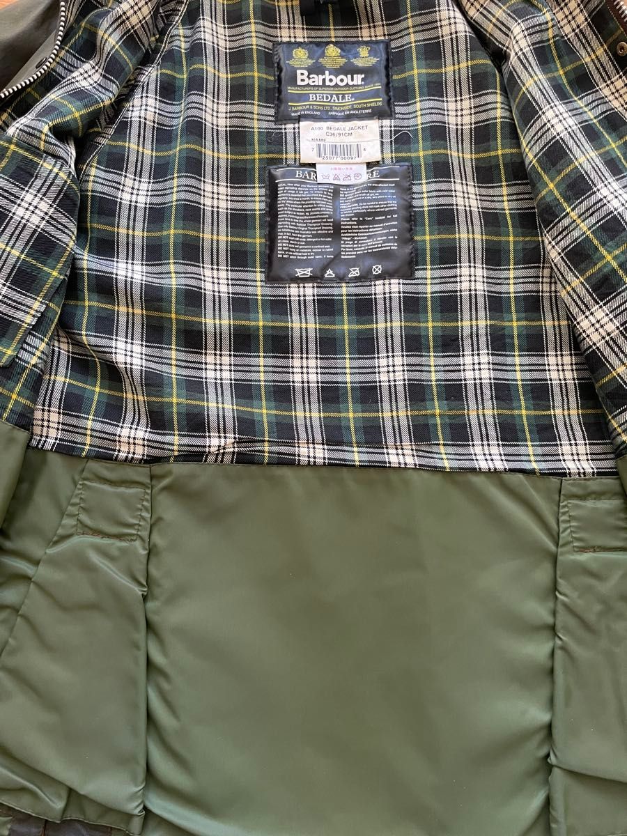 Barbour Bedale 36 バブアービデイル ピンバッジ インナー フード付き