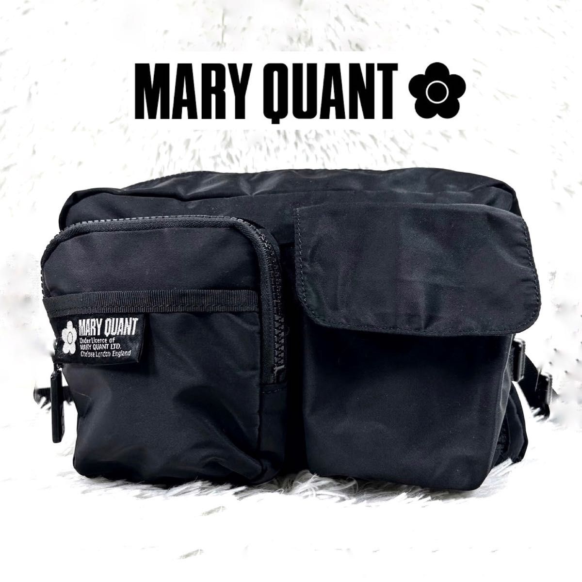 美品 MARYQUANT マリークワント ナイロンボディバッグ リュック