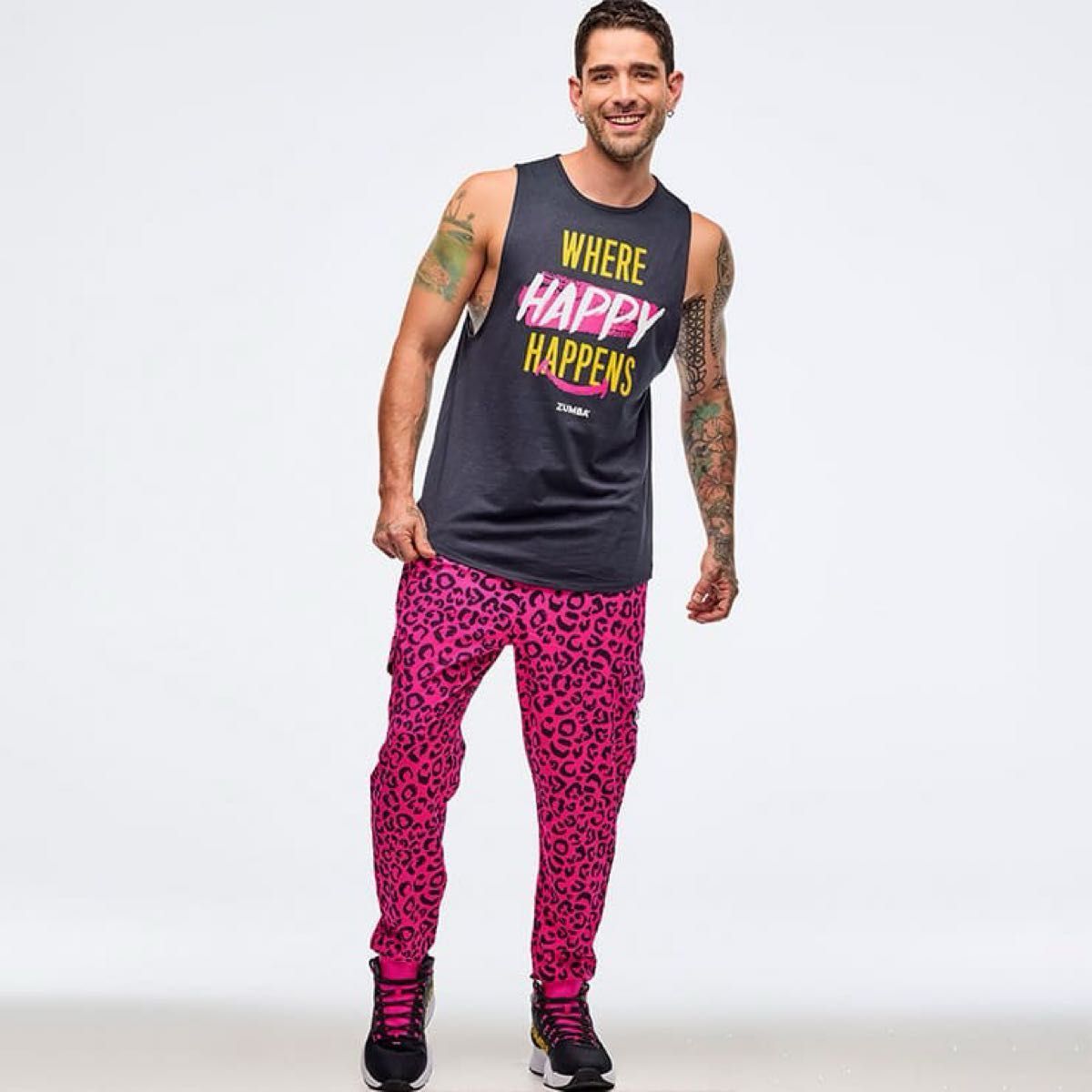 新品】新作 パンツ カーゴパンツ 豹柄 レオパード ズンバ zumba メンズ